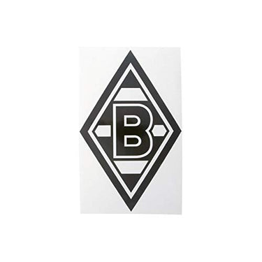 Borussia Mönchengladbach Aufkleber Sticker RAUTE | Schwarz | Offizieller Fanartikel Fohlenshop | Hochwertiger Edelaufkleber im Sale